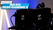 MSI Geforce RTX 3050 Gaming X 8G: Quick Look